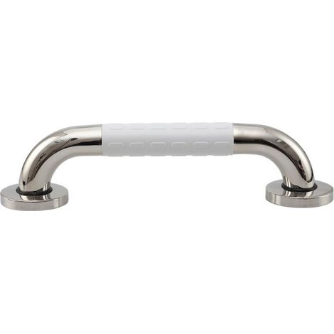 Barre D'appui WC, Acier Inox Maintien Poignée Douche, Barre de Maintien Douche Pour Salle de Bain WC 30cm pour Personnes Âgées/Handicapées/Enfants/Enceinte,Poignée Baignoire