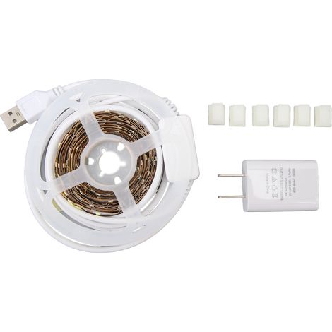 Bande LED Blanche 4m 6500K Variateur Intégré Lumière Uniforme Douce pour Miroir Maquillage Cuisine Flexible 12V (1/5)