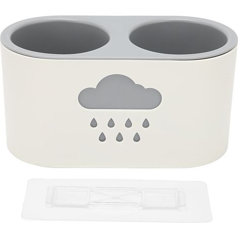 Sèche-cheveux Support Mural Sans Percage ID 8cm Organisateur de Rangement pour Salle de Bain (1/5)