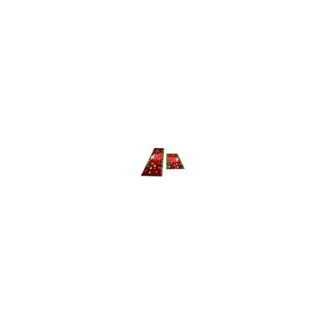 Lot de 2 tapis de sol rectangulaires lavables pour la cuisine, motif Noël - Style 4 / S (1/2)