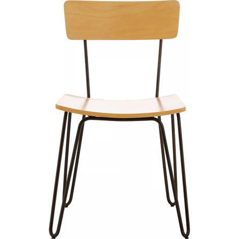 Interiors by Premier District Chair, Enhance Body Posture Wood Back Chair, Space- Saving Wooden Chair, Comfy Living Room Chair (1/5)