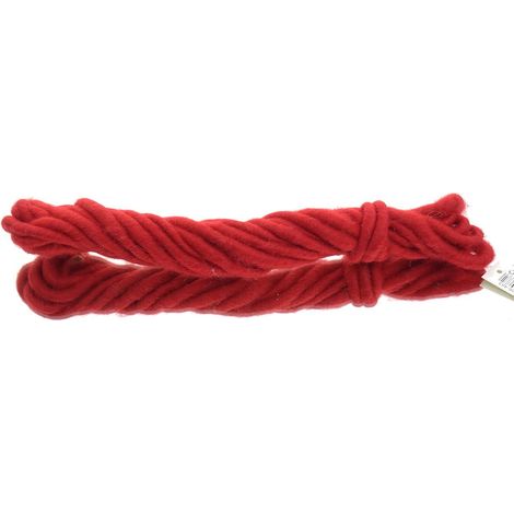 POSIWIO Deko - Kordel Dunkelrot Ø 1 cm 5 Meter - Polyester