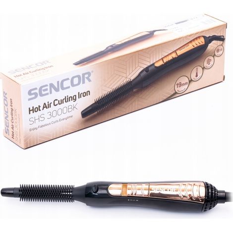 SHS 3000BK SENCOR Gold Lockenstab und Haartrockner