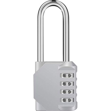 Cadenas à combinaison longue, cadenas à code extérieur à 4 chiffres, Lo (1/5)
