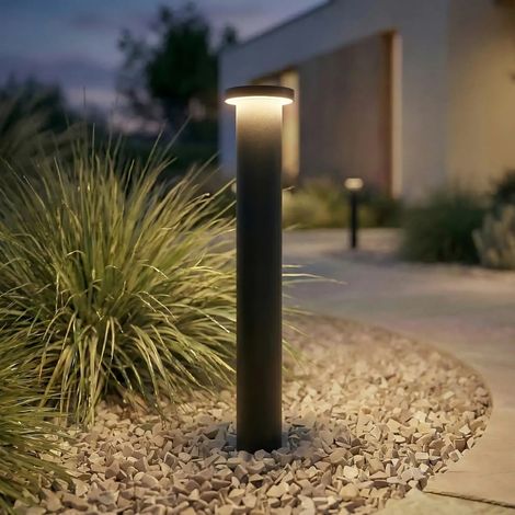 [NEUWERTIG] B-Ware Lindby Wegeleuchte Gartenleuchte Led Schwarz Aluminium Außenleuchte Cirel Ip65