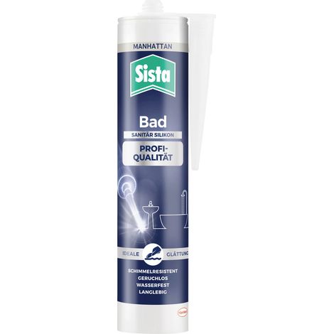 Sista Bad Sanitär-Silikon Herstellerfarbe Manhattan SBPMA 280 ml (1/2)