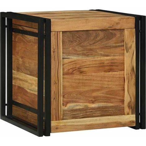 Boîte de Rangement 50x50x50 cm, Cube de Stockage Pliable en Tissu, Organisateur avec Couvercle pour Armoire, Étagère et Chambre, Marron et Noir (1/5)