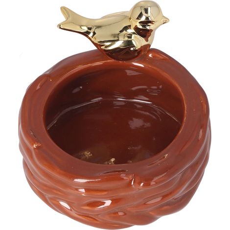 Cendrier en céramique design oiseau, porte-cigarettes élégant, déco minimaliste pour bureau et maison, cendrier de table décoratif, style épuré, accessoire fumeur original. (1/5)