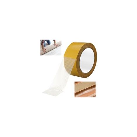 Ruban Adhésif Double Face Tapis,20m x 50mm Adhesif Double Face Extra Fort,Haute Adhérence,Sans Résidus,Ruban Adhésif Double Face,Double Face pour La Pose de Moquette,Revêtement de Sol (1/5)
