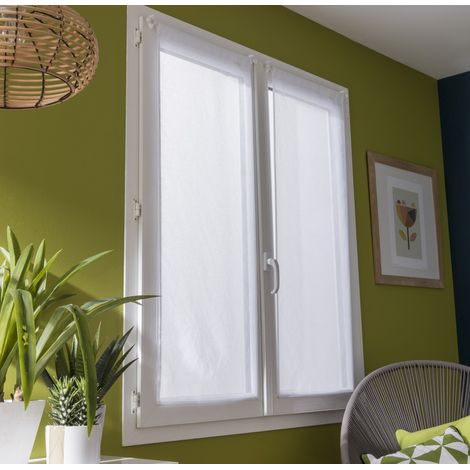Coppia vetri schermanti Leo bianco l.60 x H.120 cm Centrale Brico