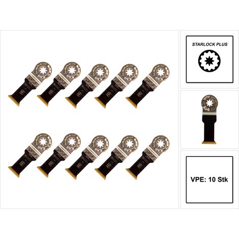 Fein E-Cut Carbide Pro, Longueur 60 mm, Largeur 32 mm, Quantité 10 Pce, Porte-outil S 10 pièces