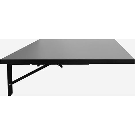 Tavolo a ribalta da parete cucina scrivania pieghevole 120x60cm Jeremy - Nero