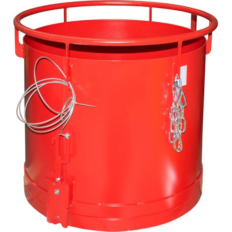 Bauer Rundbehälter RB 450, lackiert, Feuerrot
