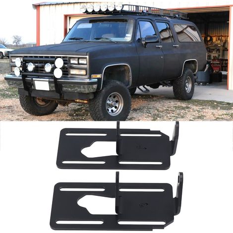 Verstellbare Motorhalterung für SBC-Motoren, passend für LS 1973-1987 Square Body und 1988-1998 OBS Chevy C10 C/K 1500 2WD (TB-1018-BK) (1/5)