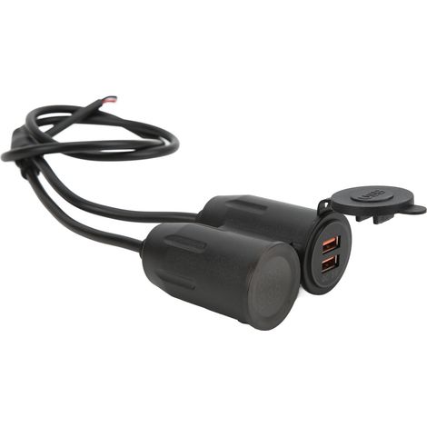 3,1-A-USB-Kfz-Ladegerät mit zwei Anschlüssen, intelligentem Chip, matter Oberfläche, wasserdichtem Adapter mit schneller Ladeleistung und wasserabweisendem Design (1/5)