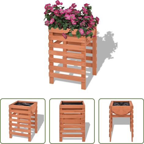 Jardin - Jardinière 38 x 36 x 60 cm bois (1/5)