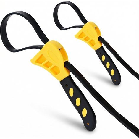 Jeu de 2 clés réglables (6 pouces + 8 pouces), clé en caoutchouc antidérapante, ouvre-bouteille pour mains faibles, filtre à huile, pommeau de douche, outils de plomberie. (1/5)