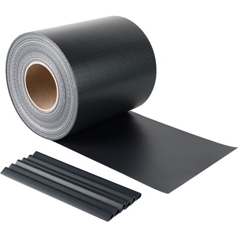 Brise-vue Rouleau PVC 450g/m² 19 cm x 50 m, Anthracite (1/5)