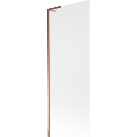 Mexen Next L paroi de baignoire 1 vantail 70 x 150 cm, givre, or rose - 895-070-000-03-30-60 (1/5)