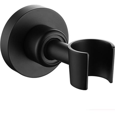 Duschhalterung, Duschkopfhalter aus Edelstahl 304, 360° verstellbar (Schwarz) (1/5)