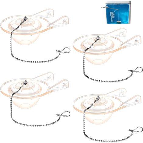 Lot de 4 clapets de rechange en caoutchouc pour toilettes de 7,6 (1/5)