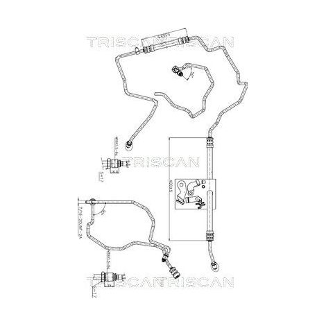 Tuyau hydraulique, direction TRISCAN 8516 25003 RENAULT 8200 034 446
