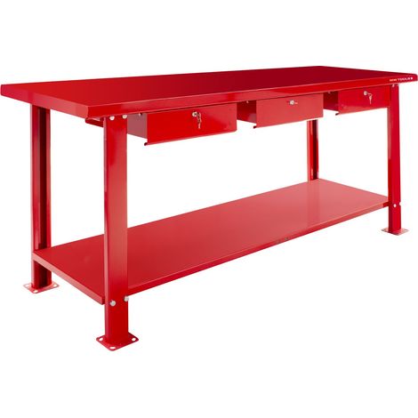Établi 200 cm 3 tiroirs MW Tools DER2000