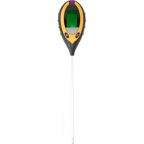 Testeur de sol 4-en-1 multifonction pour mesurer luminosité, humidité, pH et température du terreau (1/5)