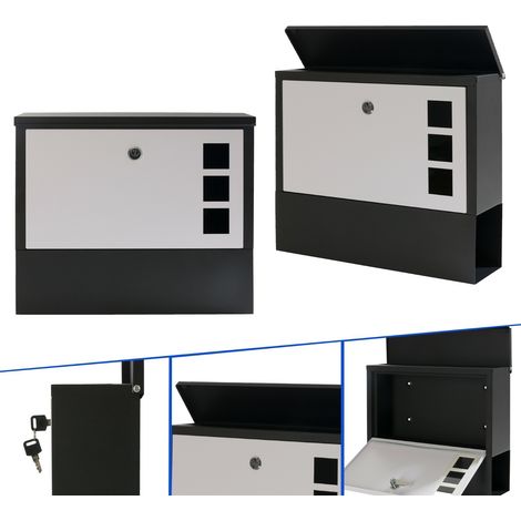 AREBOS Moderner Design Briefkasten Wandbriefkasten Postkasten (1/5)