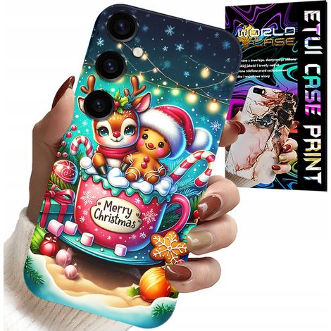 Custodia per Samsung Galaxy S23 FE - renna con pan di zenzero, buon Natale (1/5)