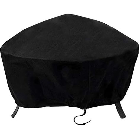 Housse de Protection pour brasero Couverture de Gril Housse Bache de Protection BBQ Couverture de Foyer Housse pour Foyer D'extérieur avec (92 x 31cm)- (1/4)