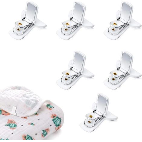 Lot de 6 clips de couette et clips de drap de lit avec attaches rembourrées solides pour empêcher la couette de bouger Accessoires de literie