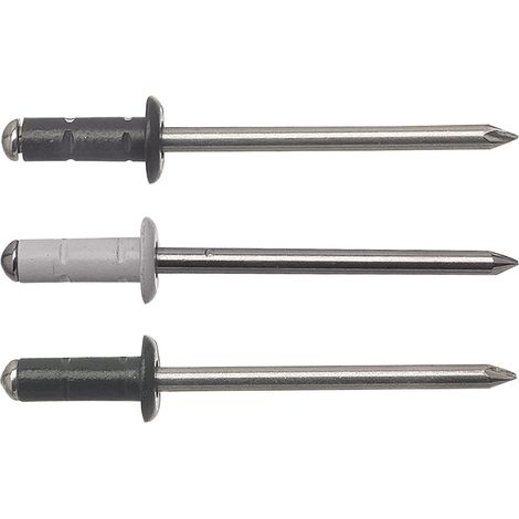 Mehrbereichsniete FRK 3.2x 8 Aluminium mit Edelstahldorn RAL7016 anthrazit