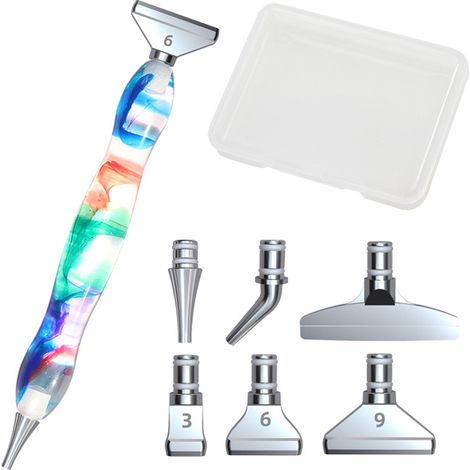 Stylo Peinture Diamant - Pointe Acier Inoxydable - Pour Peinture Diamant 5D Broderie Nail Art Décoration Téléphone Bijoux - Lot de 1 (1/5)