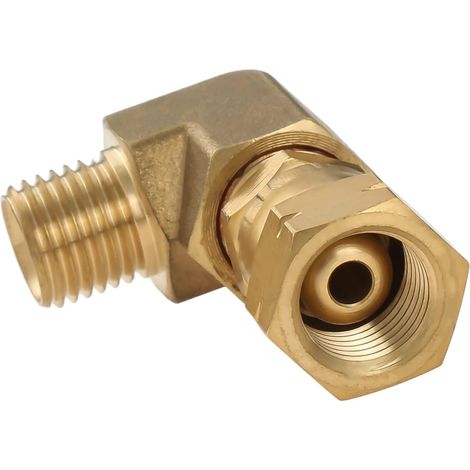 Raccord 90° G1/4\u201d Filetage Gauche, Mâle (13mm OD) x Femelle (12mm ID) - Vérifiez la Compatibilité Avant l‘Achat (1/5)