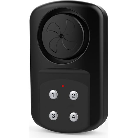 Fishtec – Alarme sans fil pour portes et fenêtres – Étanche IP67 – Capteur magnétique – Alarme 140 dB – Télécommande 15m – Installation simple