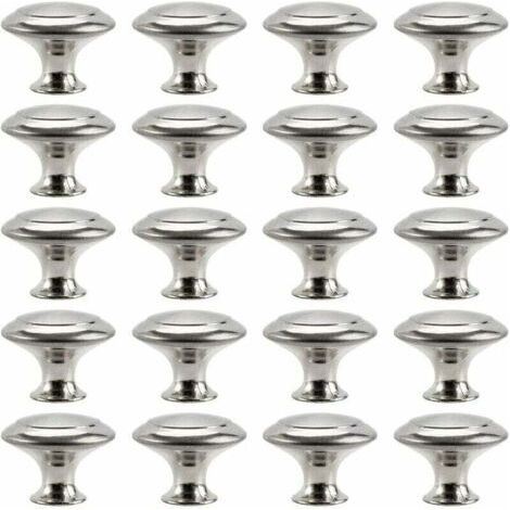 INHHUB Bouton de Meuble Cuisine Poignées Cabinet Acier Inox Portes Coupe Décoration Porte Cabinet Placard Tiroir Armoire(20PCS)-INHHUB (1/4)