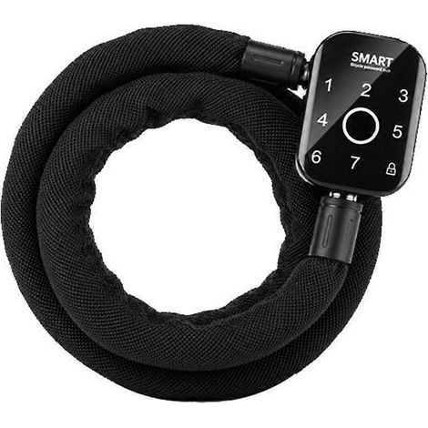 Antivol intelligent pour vélo/moto, avec batterie électrique et cadenas à empreinte digitale. Chaîne intelligente pour vélo et moto. (1/5)