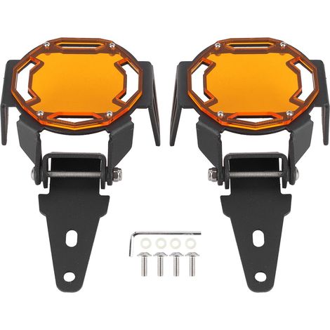 Couvercle de protection pour phares antibrouillard de moto, protecteur de lampe LED adapté pour R1200GS/R1250GS Adventure LCOrange