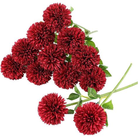 Tournesols artificiels - Résistants aux UV - Pour extérieur et intérieur - 12 lots - Décoration de jardin et de fenêtre - Jaune (1/5)