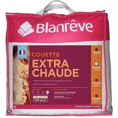 Edredón ultra caliente de microfibra - 200 x 200 cm - Blanco (1/3)