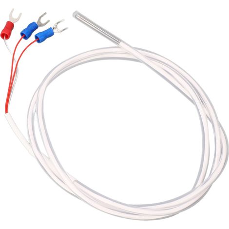 Sonde de température étanche en PTFE, résistante à la corrosion, à thermistance Pt, 1 m (1/5)
