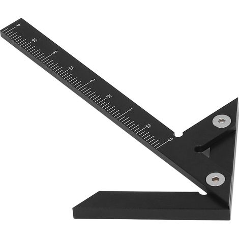 Repère de centre et traceur de cercle aluminium, jauge de traçage bois 45 90°, échelle impériale 4,2 po, outil de mesure (1/5)