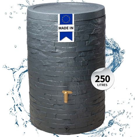 4rain ARONDO réservoir d’eau de pluie 250 litres gris graphite (1/6)