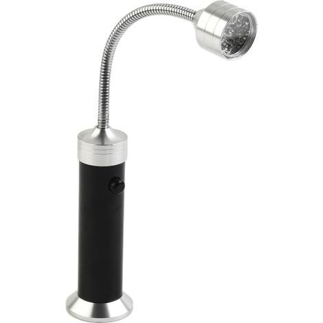 Lampe de barbecue LED, tête inclinable à 360°, col flexible, 9 LED blanches, idéale pour les barbecues en camping. (1/5)