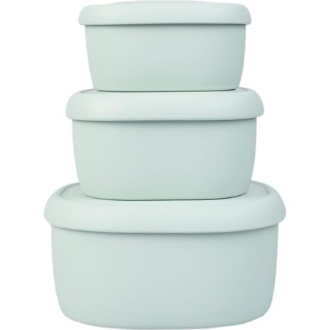 Set wiederverwendbarer, luftdichter Silikonbehälter, Bento-Boxen für Erwachsene/Kinder, Gefrierschrank, Camping, umweltfreundlich