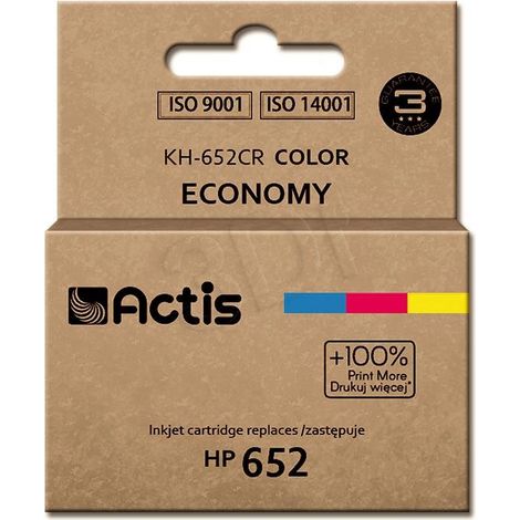 Actis Tinta KH-652CR (reemplazo HP 652 F6V24AE Estándar 15 ml color)
