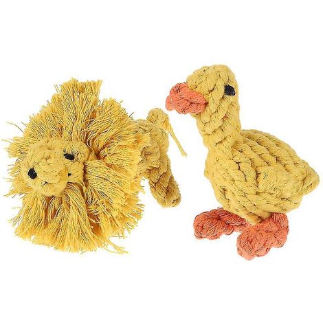 2 Stück gestrickte Haustierspielzeuge