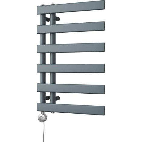 Agar - Anthracite Electric Towel Rail H748mm x W500mm 300w Thermostatic (1/3)