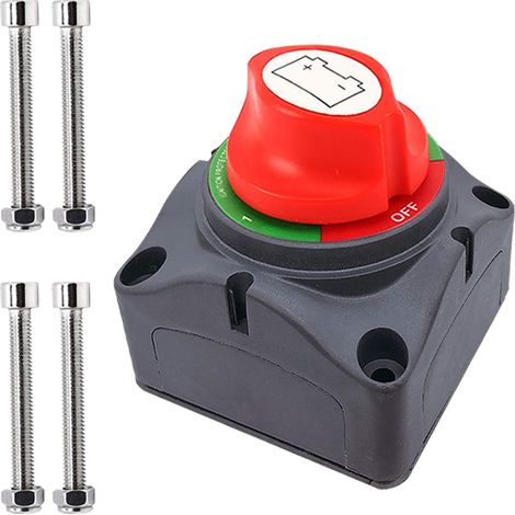 APEX Interrupteur de déconnexion de batterie 1-2-Les deux-arrêts, interrupteur d'isolement principal de coupure de batterie 12-48 V (1/5)